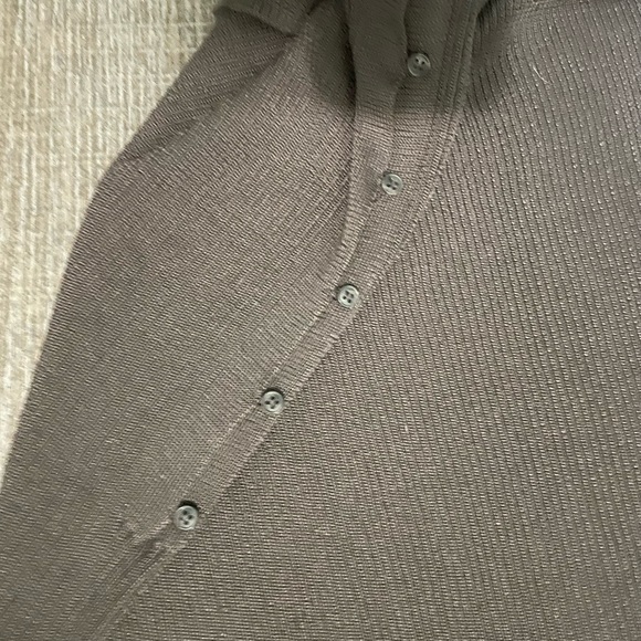 H&M Chocolate Brown Rib-Knit Dress Sz S - Picture 7 of 7